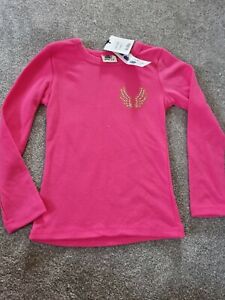 (6) Acillo Pink Long Sleeved T Shirt With Sequin Wings On The Front Age 5 Years