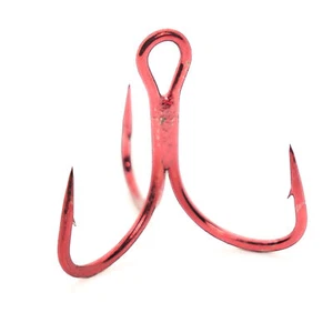 Mustad TG76 KVD Elite Triple Grip Red Treble 2X Short 1X Strong Bass Lure Hook - Picture 1 of 1