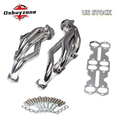 for Chevy GMC 88-97 5.0L/5.7L 305 350 V8 Stainless Steel Exhaust Headers Truck - Image 1 of 4