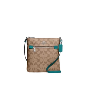 Coach Mini Rowan File Bag In Signature Canvas Crossbody Bag - Picture 1 of 4