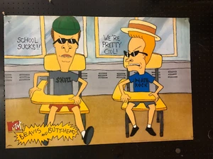 Beavis and Butthead Vintage Poster School Sucks (35x39 inch) - Picture 1 of 2