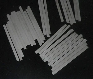 LOT OF TWELVE (12) THIN OPAQUE ALUMINA CERAMIC SHIMS SUBSTRATE PLATE No.: 509 - Picture 1 of 9