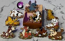 2022 Disney Parks Autumn Fall Leaves Mystery Box Pin Figaro Stitch Pluto Marie
