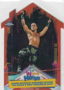 SHAWN MICHAELS 2021 TOPPS CHROME WWE IN YOUR HOUSE DIE CUT ORANGE IYH-16 - Bild 1 von 2