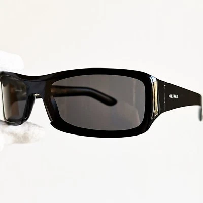 occhiali da sole OLIVER VALENTINO black sunglasses oval wrap vintage visor 394/S Foto 1 de 4