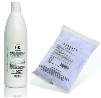 Wasserstoffperoxid Cream Oxydant 9% 1000ml + 500g Blondierpulver - Bild 1 von 2