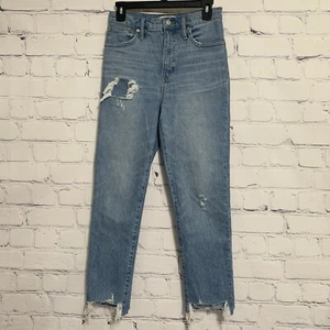 Madewell Damen Jeans 25 Classic Straight Blau Distressed - Bild 1 von 4