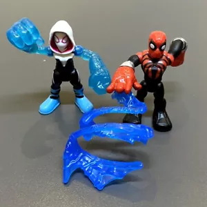 2 PIEZAS Playskool Marvel Super Hero Adventures Spider-Man y Spider-Gwen figuras juguete - Imagen 1 de 7