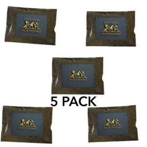 Bundle Paydirt Bags Garantito Ricco Oro Panning Paydirt | 5 Bustine Gold Hunt - Foto 1 di 5