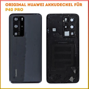 Original Huawei P40 Pro Akkudeckel Backcover inkl. Kameraglas Schwarz - Bild 1 von 1