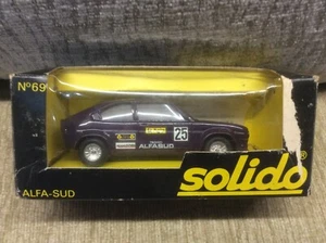 ALFA ROMEO ' TROFEO ALFASUD ' RACE CAR PURPLE 1:43 SOLIDO DIE CAST MODEL *BOXED* - Picture 1 of 1