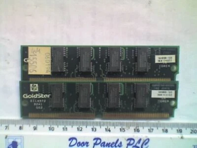 2xGOLDSTAR Part No.GMM7361000 4MB 70nS 12chips 72pins Parity FPM RAM DIMM Memory - Image 1 of 3