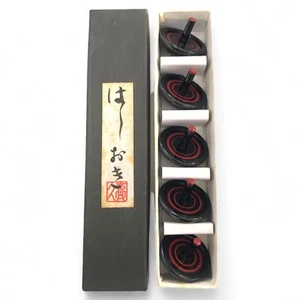 Juego de reposapiés japonés Hashioki tapas negras juguete en forma de laca - Imagen 1 de 10