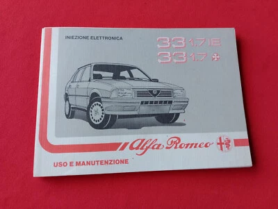 ALFA ROMEO 33 1.7 IE 33 1.7 QUADRIFOGLIO LIBRETTO USO E MANUTENZIONE - Immagine 1 di 4