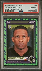2024 Panini Score-A-Treat Rising Stars #39 Michael Penix Jr. Bats PSA 10 GEM MIN - Picture 1 of 2