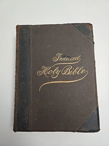 Die neue indizierte Bibel - Leder Hardcover - 1907/09 John A Dickson Publishing Co. - Bild 1 von 24