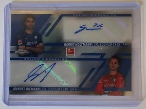 Gerrit Holtmann Manuel Riemann Topps Chrome Bundesliga Dual Auto /75 - Picture 1 of 2