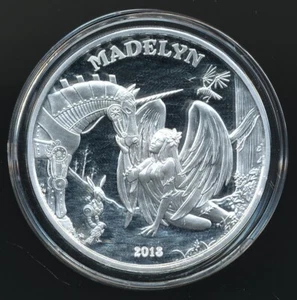 2018 Angeli e Demoni "MADELYN"" 1 oz. .999 Silver Steampunk Collection Ltd. con COA - Foto 1 di 4