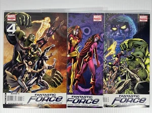 Fantastic Force #1-3 Vol 2 Bryan Hitch Covers Marvel 2009 Thing Mr. Fantastic NM - Picture 1 of 4