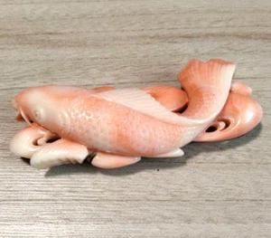 Japanese Clothing Accessory Obi Fastener Coral Carp Kimono Accessories 27.5g JP - Picture 1 of 6