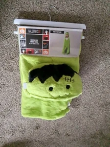 Kids Frankenstein Hooded Soft Fleece Throw Blanket 36" x 56" | Halloween - Picture 1 of 2