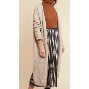 FRNCH Women's Long Sleeve Cardigan Duster in Oatmeal Hue Cream Sz S/M - Bild 1 von 8