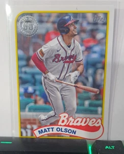 2024 Topps Series 1 1989 35th Anniversary #89B-74 Matt Olson Atlanta Braves - Picture 1 of 2
