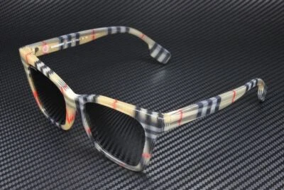 Gafas de sol para mujer BURBERRY Elsa BE4346 394487 vintage a cuadros gris oscuro 53 mm Foto 1 de 4