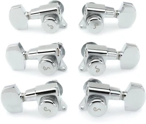 Schaller Germany M6 135 Guitar Locking Tuners Machines, 3x3 - CHROME - Picture 1 of 3