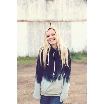 Ampersand Avenue Hoodie Pullover Hoodie Women XXXL Gray Dye Double Hood Hoodie  - Image 1 of 4