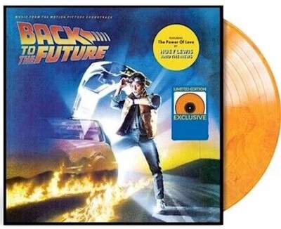 Back To The Future ****Original Soundtrack Orange Mix Colored Vinyl LP / Limited - Image 1 of 3