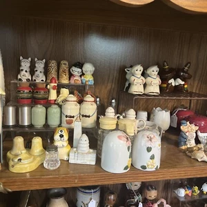 Vintage 2 Now Salt & Pepper Shaker lot of 21 Sets Dogs Cows Pigs So Much More - Picture 1 of 24