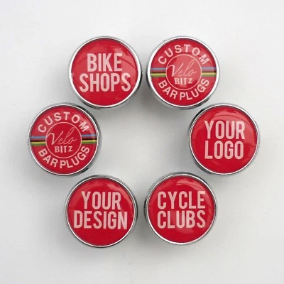 Custom Bespoke Handlebar Plugs, Your Logo Cycle Shops, Clubs, Builders, Resto - Image 1 of 4