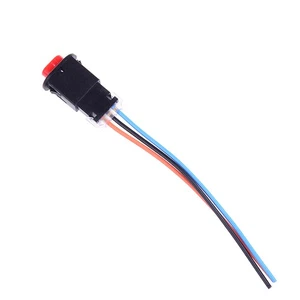 2x Motorcycle hazard light switch warning flasher emergency signal w/3 wires*h* - Picture 1 of 12