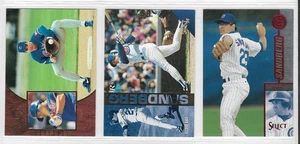 RYNE SANDBERG 3 Different Pinnacle Select Card Lot. Chicago Cubs. FREE SHIPPING - Picture 1 of 2