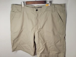 Carhartt Herren Rugged Flex Relaxed Fit Canvas Arbeitsshorts Khaki Neu mit Etikett 42 KOSTENLOSER VERSAND - Bild 1 von 10