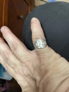 Navajo Thunderbird  sterling silver ring size 6.5 - Picture 1 of 4