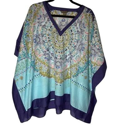 Mujer TOMMY BAHAMA Transparente Tropical Estampado Floral Kimono Manga Playa Encubrimiento OS Foto 1 de 4