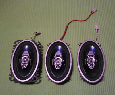 Pioneer 4x6 Inch 120 Watt Coaxial 3 Way Blue Speaker Lot of 3 TS-A4670R Untested - Image 1 of 4