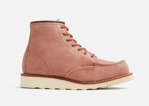 NEU Red Wing 6" klassische Mokassins Wildleder Damen Stiefeletten US 9,5B - Dusty Rose - Bild 1 von 15