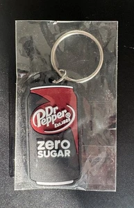 Dr Pepper Soda Null Zuckerdose Gummi Schlüsselanhänger Ring Neu Werbung Promotion 2" - Bild 1 von 2