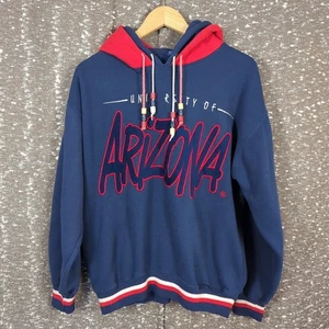 Sudadera con Capucha Azul Bordada Starter Vintage University of Arizona Wildcats Talla M - Imagen 1 de 9