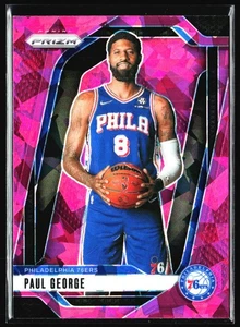 2024-25 Panini Prizm Pink Cracked Ice Paul George Philadelphia 76ers #50 - Picture 1 of 2