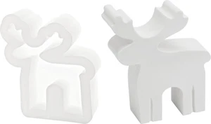 VBS Molde de Silicona Alce 2cm Resina de Fundición Cera de Velas Jabón Masa de Fundición Navidad - Imagen 1 de 10