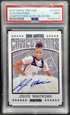Juju Watkins 2023 Onyx Vintage Competitors RC On Card Auto Blue Ink PSA 9 USC - Image 1 of 2