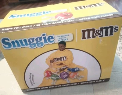 Snuggie M&Ms Candy 71X54 Super Soft Fleece W/ Sleeves NIB - Image 1 of 4