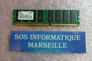 Barette Mémoire SAMSUNG 256MB DDR PC2700 CL2.5 PC2700U-25331-Z(M368L3223ETN-CB3) - Picture 1 of 4
