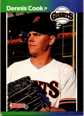 1989 Donruss #646 Dennis Cook - Image 1 of 2