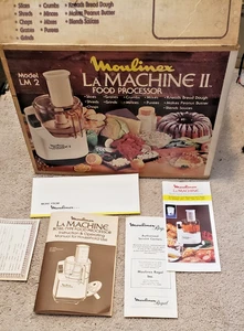 NOS MOULINEX LA MACHINE II FOOD PROCESSOR LM2 NEVER USED OPEN BOX - Picture 1 of 7