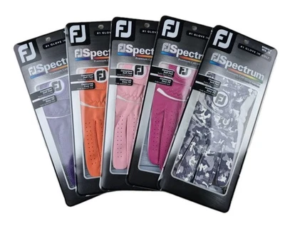 Guante de golf para mujer Footjoy FJ Spectrum 5pk usado en LH regular Colores Asst Med/Lg Foto 1 de 4